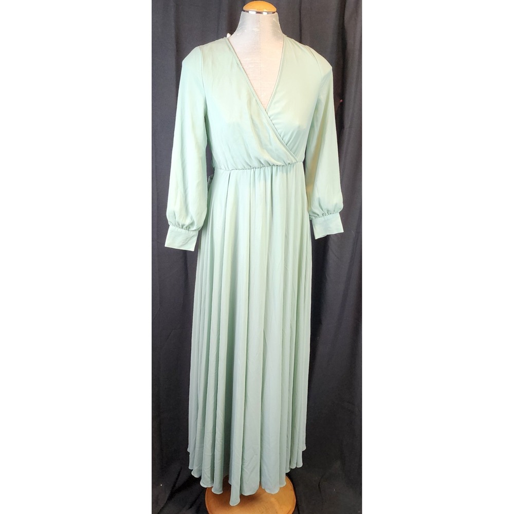 Jessakae Womans Dress Sage Long‎ Size Small Formal
